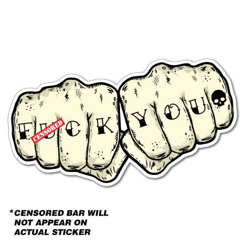 Fist F@Ck You Sticker
