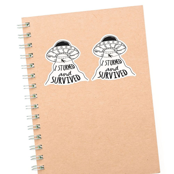 2X Stormed And Survived Sticker Decal