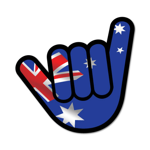 Aussie Shaka Shocker Sticker