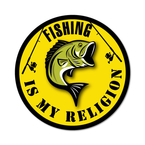Fishing Is My Religion Sticker