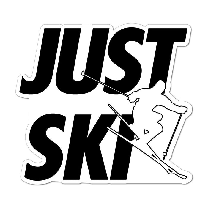 Just Ski Skiing Alpes Snowboard Snow Parody Sport Love Car Sticker Decal