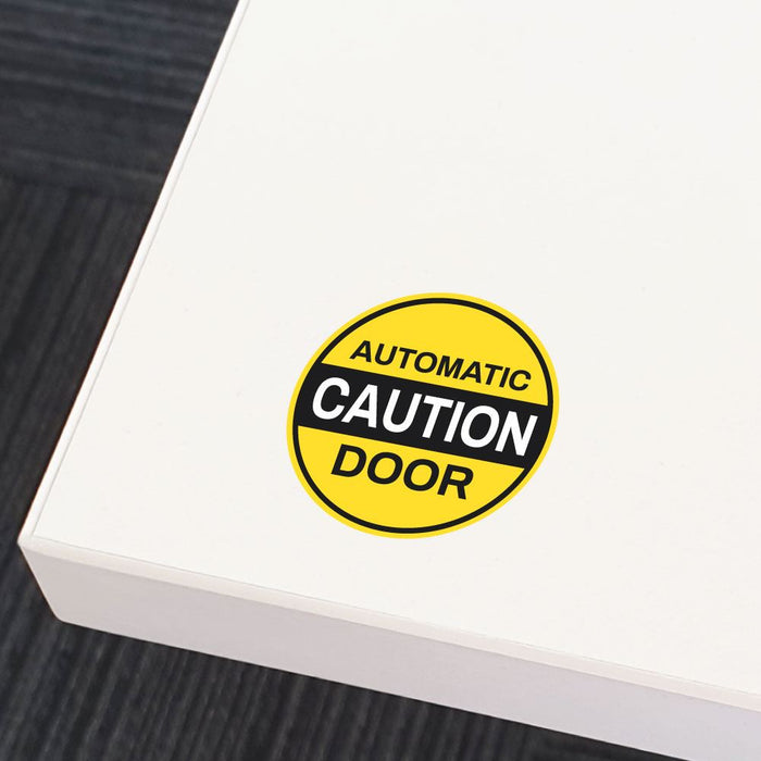 Automatic Caution Door Sticker Decal