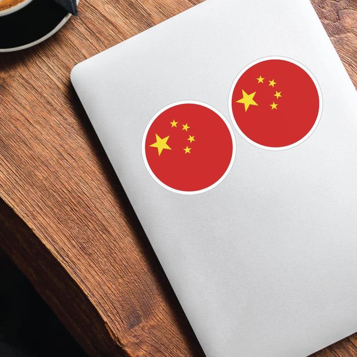 China Flag X2 Sticker Decal