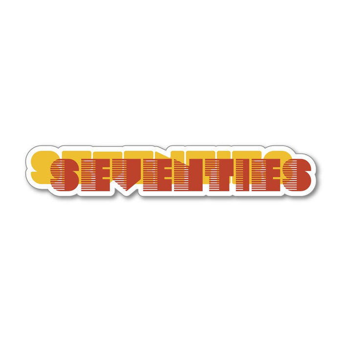 Seventies 70S Hippie Sticker Decal