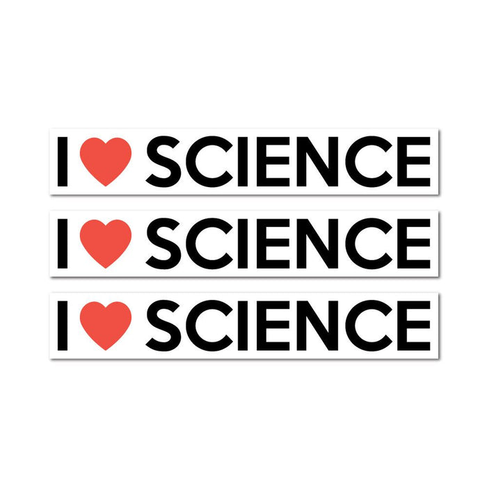 3X I Love Science Sticker Decal