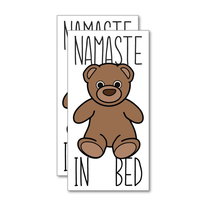 2X Namaste In Bed Sticker Decal