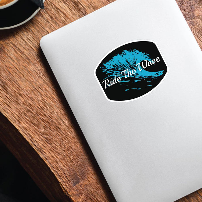 Ride The Wave Surfer Sticker Decal