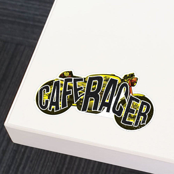 Vintage Cafe Racer Motorbike Sticker Decal | Vintage Stickers - Sticker ...