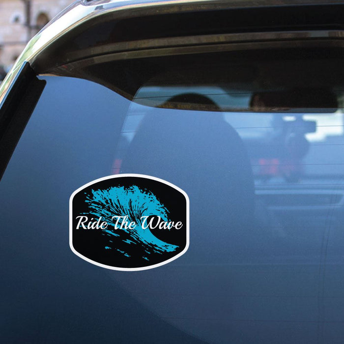 Ride The Wave Surfer Sticker Decal