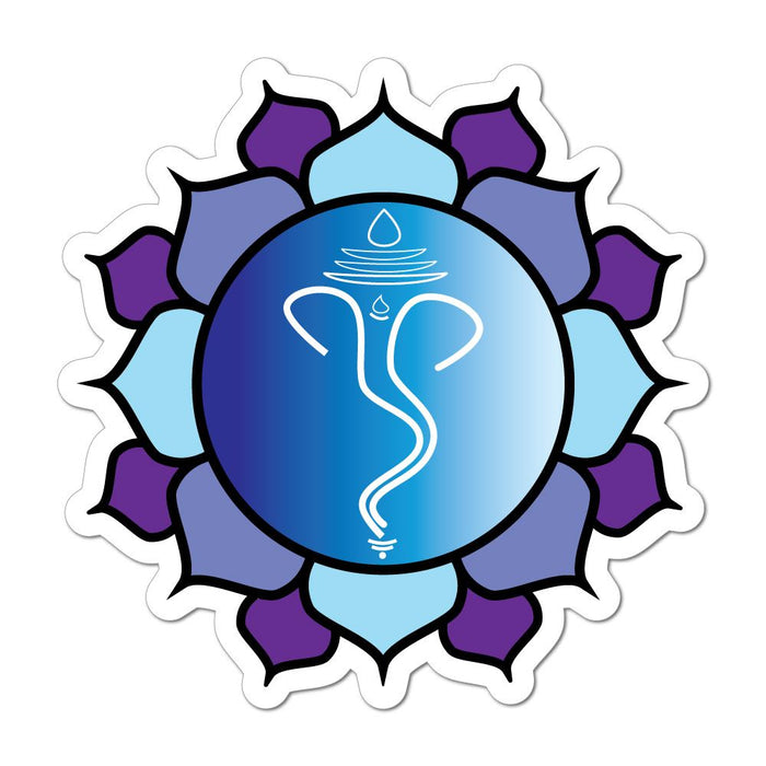 Ganesh Hippie Om Flower Hamsa Buddhism Symbol Elephant Car Sticker Decal