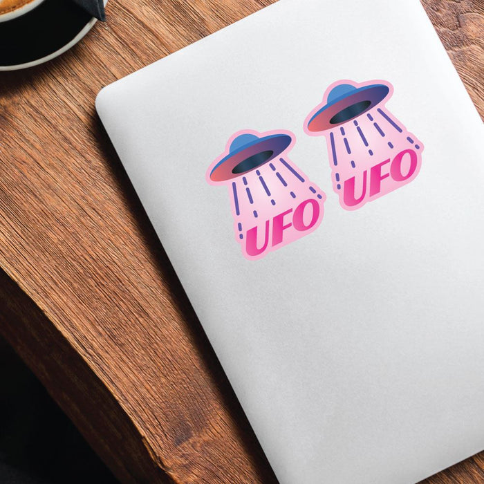 2X Unidentified Flying Object Sticker Decal