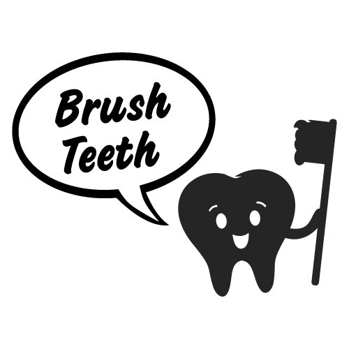 Brush Teeth Kids School Sticker