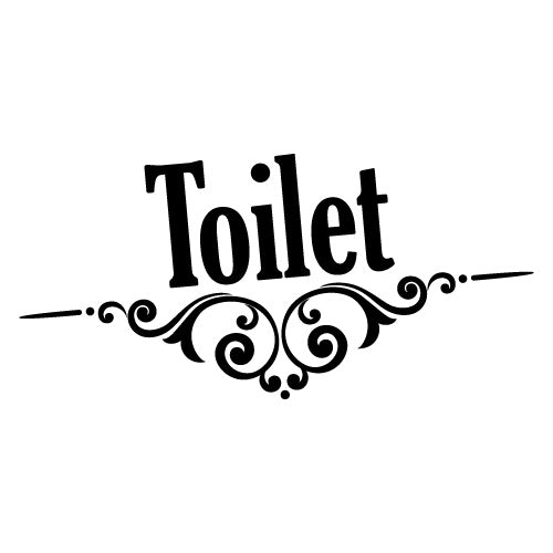 Toilet Door Sign Sticker