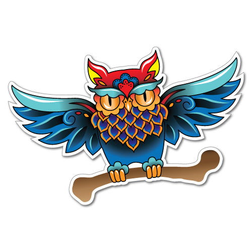 Owl Tattoo Bird Sticker
