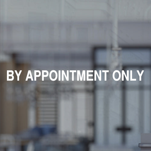 By Appointment Only Door Window Sticker