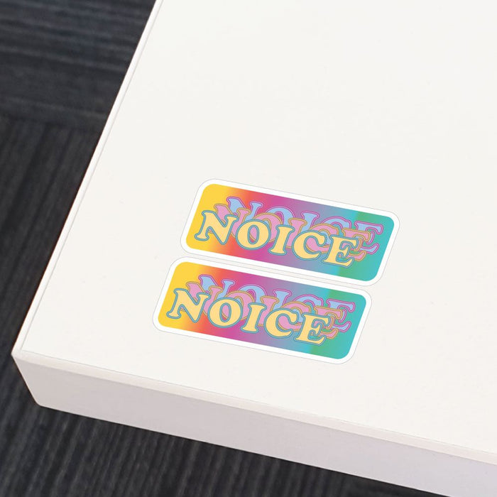 2X Noice Saying Sticker Decal
