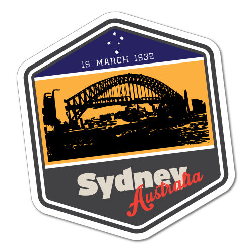 Australia Vintage Sydney Iconic Harbour Bridge Sticker