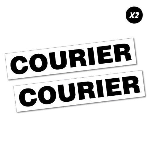 2X Courier Vinyl Sticker Decal