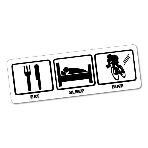 Eat Sleep Bike Sticker | Bicycle Stickers - Sticker Collective