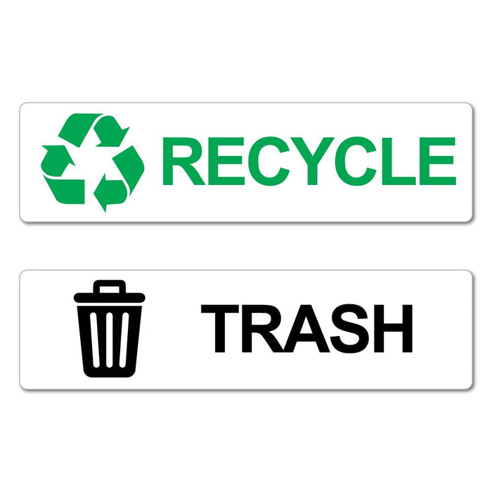 Recycle & Trash Recycle Bin Stickers Decal