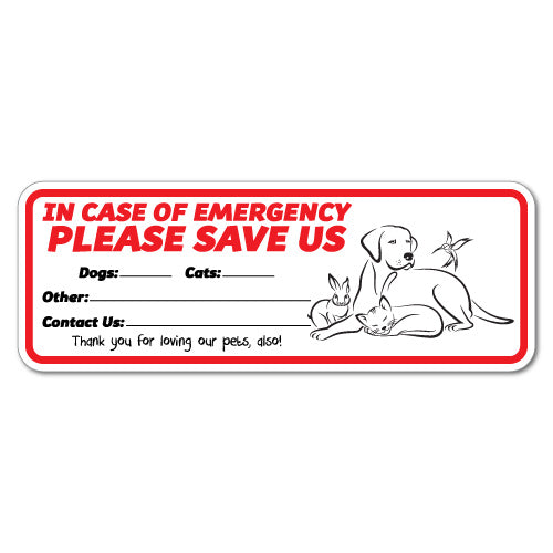 Please Save Us Emergency Sticker