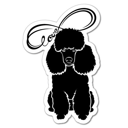 Poodle Infinity Love Sticker