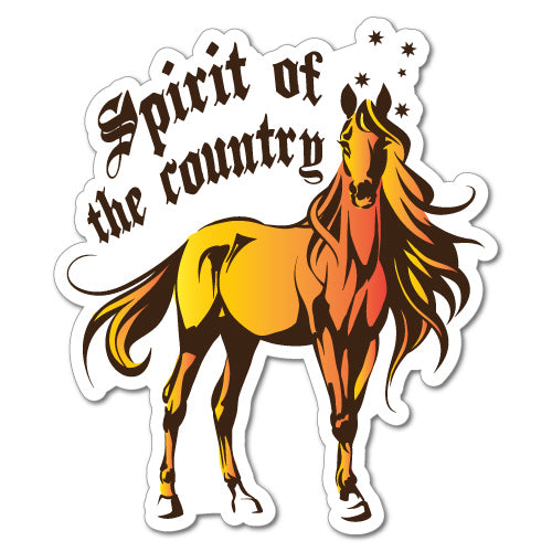 Spirit Of The Country Horse Sticker