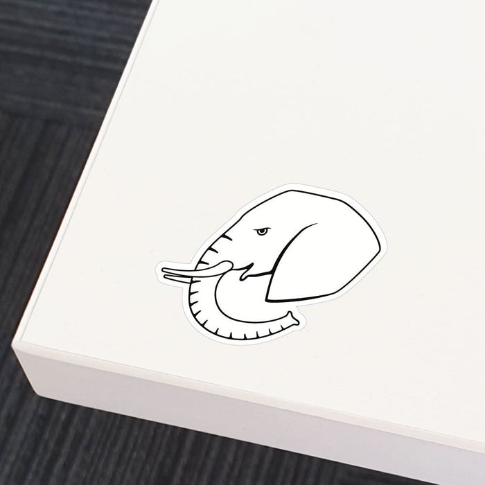 Elephant Outline Sticker Decal