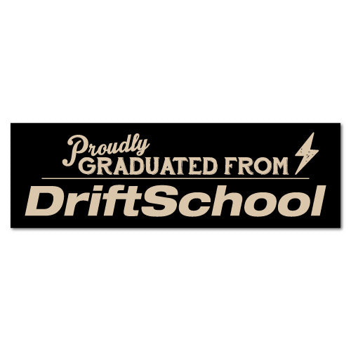 Graduated From Drift School Funny Bumper Sticker