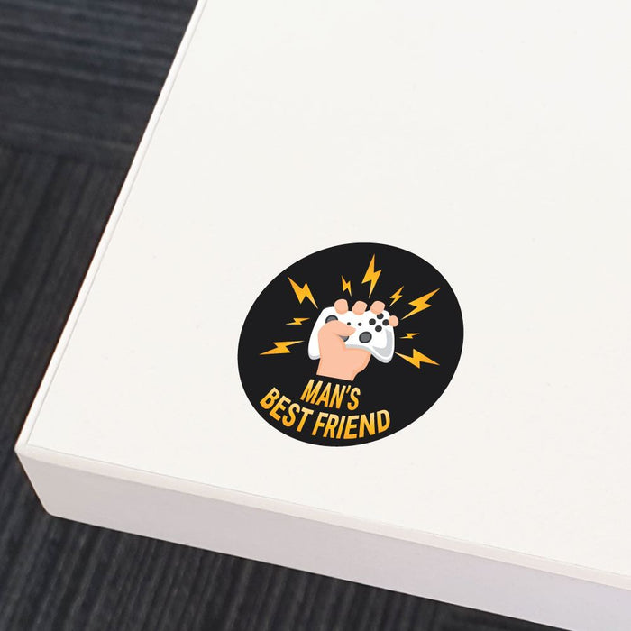 Gaming Is A Mans Best Friend Sticker Decal