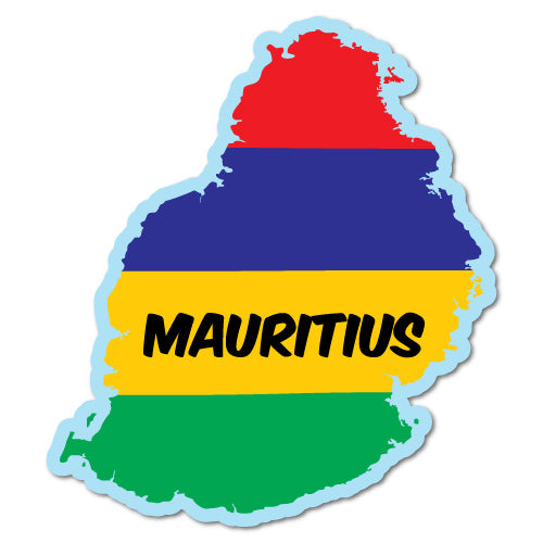 Mauritius Continent Flag Sticker Mauritius Stickers Sticker Collective