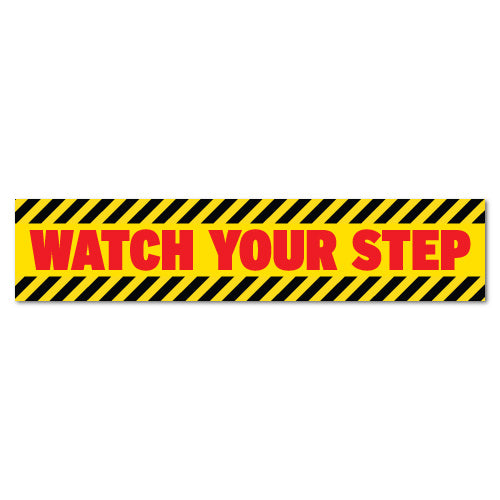 Watch Your Step Warning Sticker
