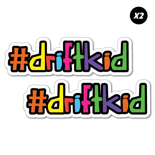 2X Hashtag Drift Kid Junior Ride On Kid Car Toy Sticker
