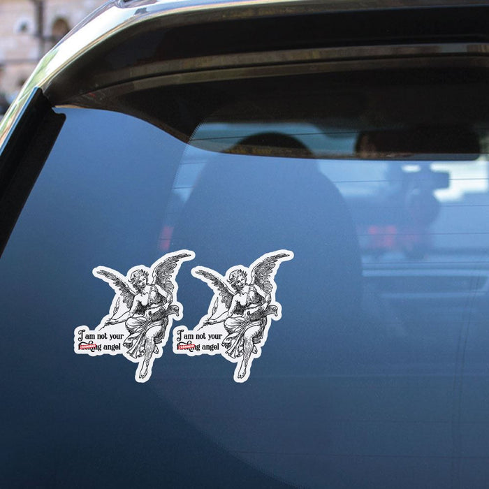 2X I Am Not Your Fcking Angel Sticker Decal