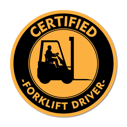 Certified Forklift Driver Warhouse Whs Ohs Sticker