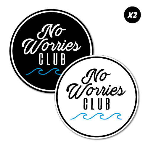 No Worries Club Stickers