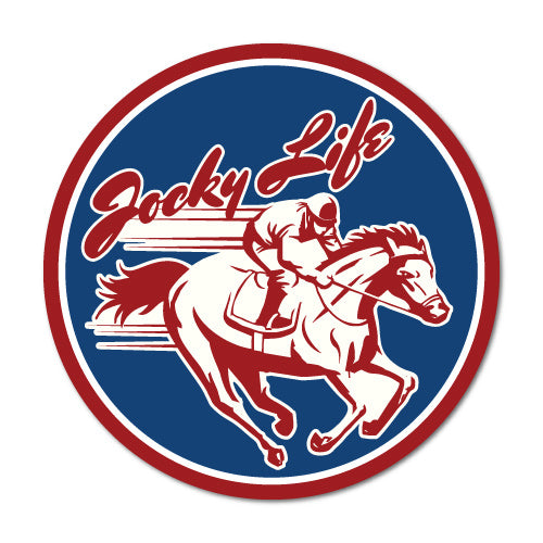 Jockey Life Horse Racing Vintage Country Sticker