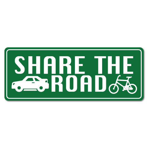 Share The Road Bicycle Cyclist Car Sticker
