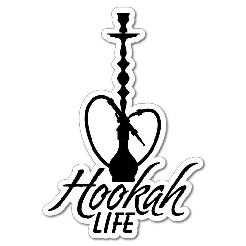 Sticker Hasha Hookah Life Shisha Waterpipe Sticker | Weed Stickers - Sticker Collective