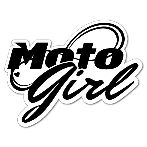 Moto Girl Motorcycle Motorbike Sticker
