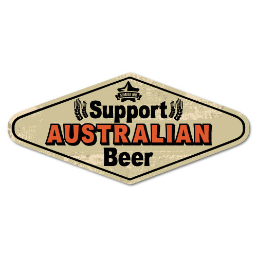 Support Australian Beer Drinking Sticker | Alcohol Stickers - Sticker ...