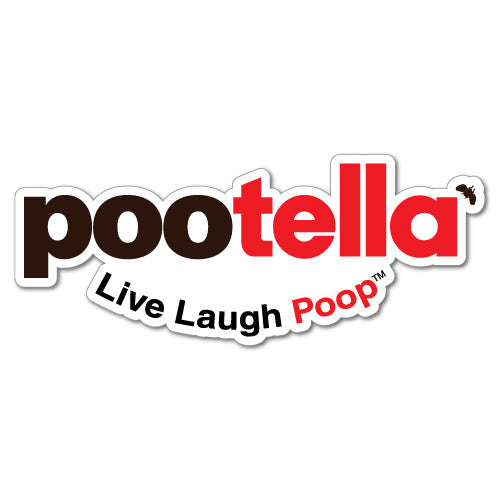 Pootella Live Laugh Poop Food Sticker