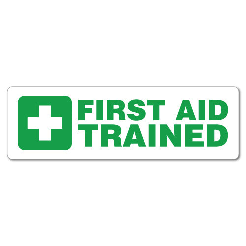 First Aid Trained Sticker