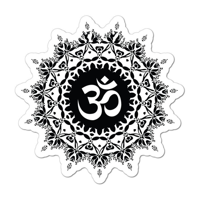 Om Pattern Mandala Henna Hippie Buddhism Gift Yoga Car Sticker Decal