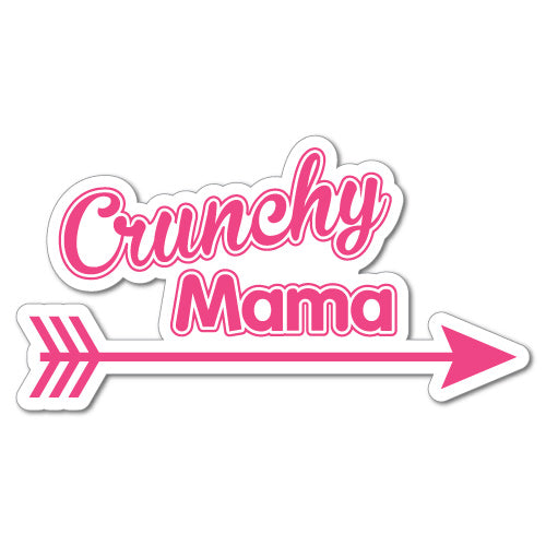 Crunchy Mama Arrow Sticker