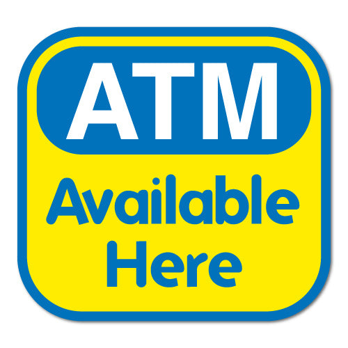 Atm Available Here Sticker