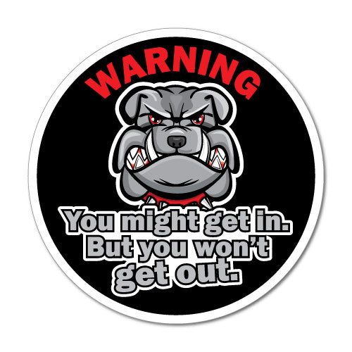 Warning Dog Pet Stafford Pit Bull Boxer Sticker
