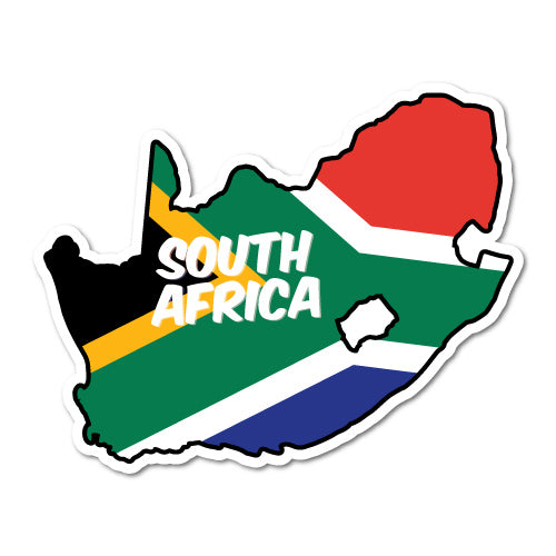 South Africa Continent Flag Sticker