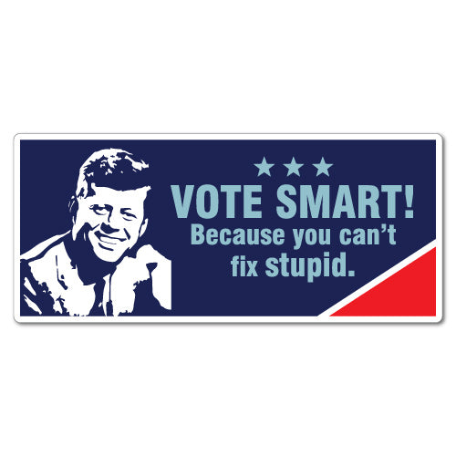 Vote Smart American President Jf Kennedy Sticker