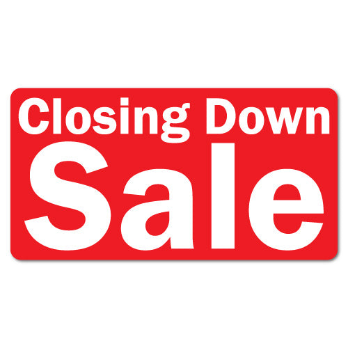 Closing Down Sale Sticker